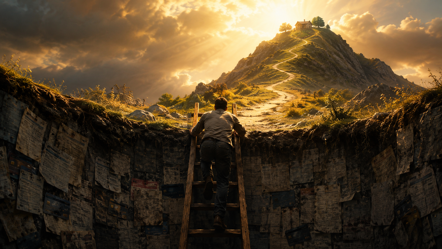Budget calculator — climbing out of debt and building wealth on the path to financial freedom